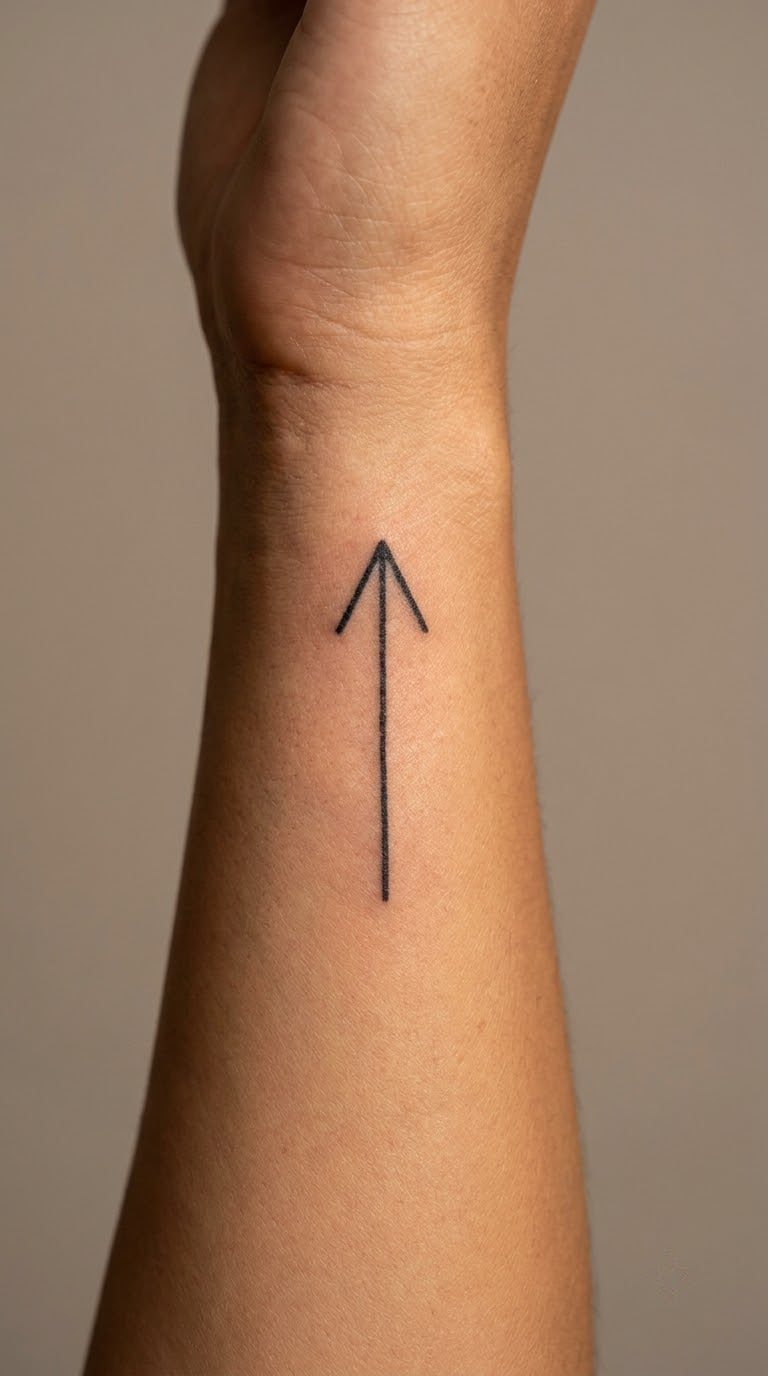 Arrow Strength Symbol Tattoo