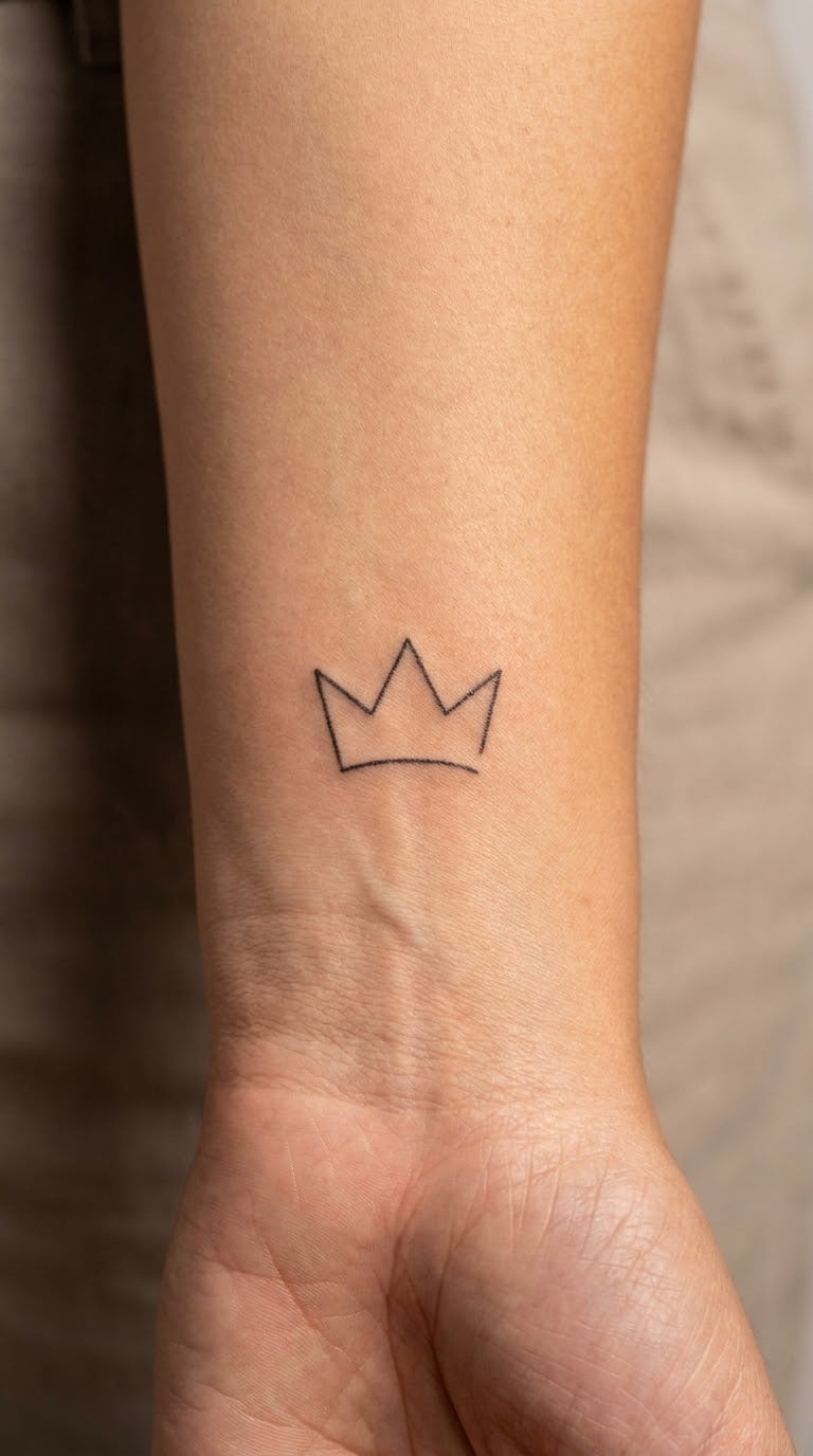 Crown Strength Symbol Tattoo