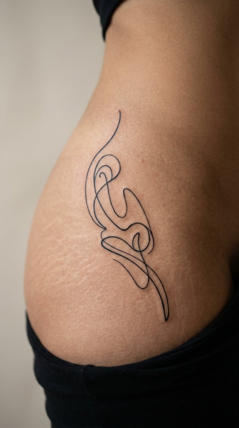 Abstract Loop on the Side of the Hip