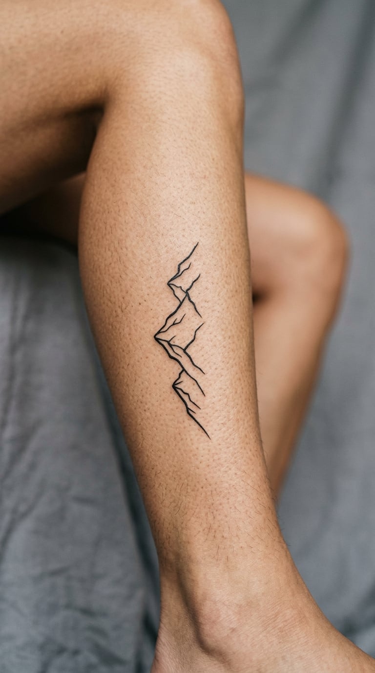 Single-Handed Mountain Range on the Calf