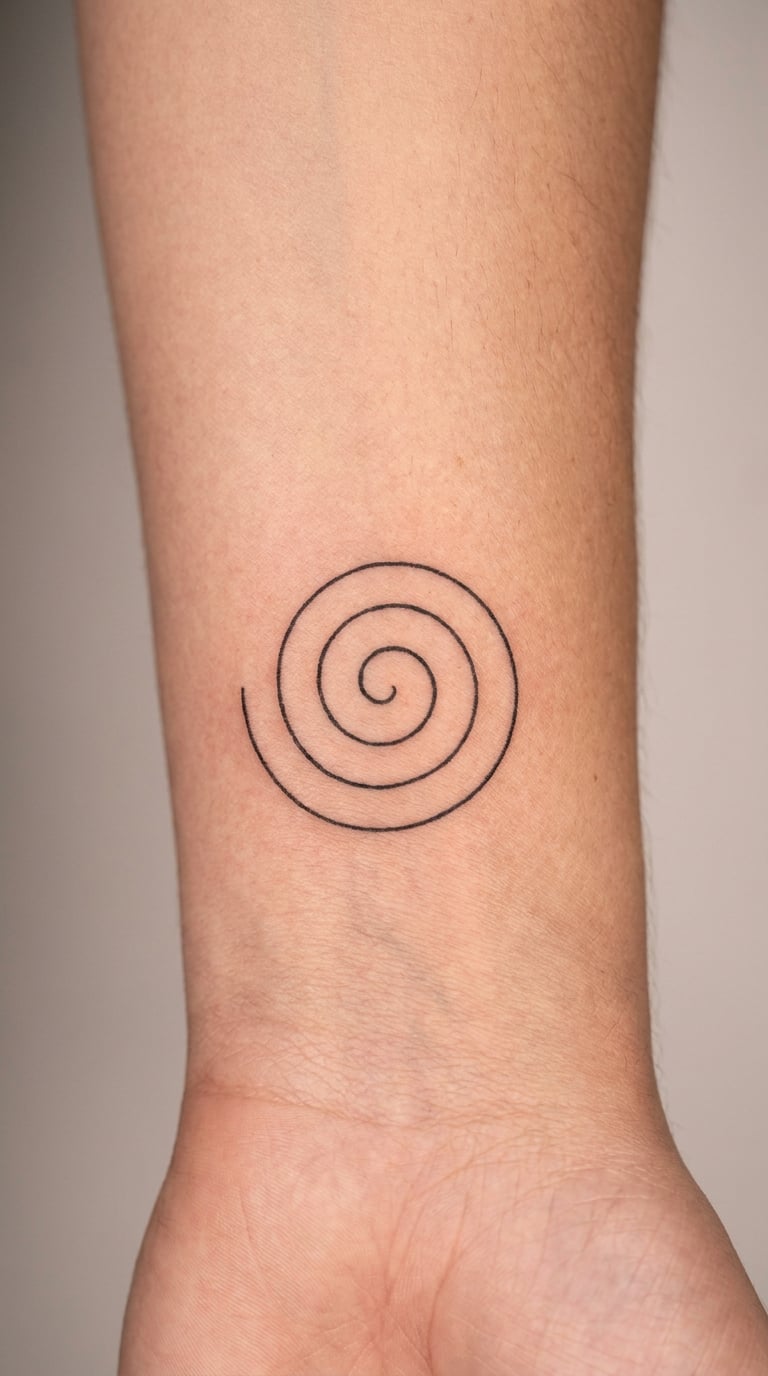 Small Spiral on the Inner Wrist