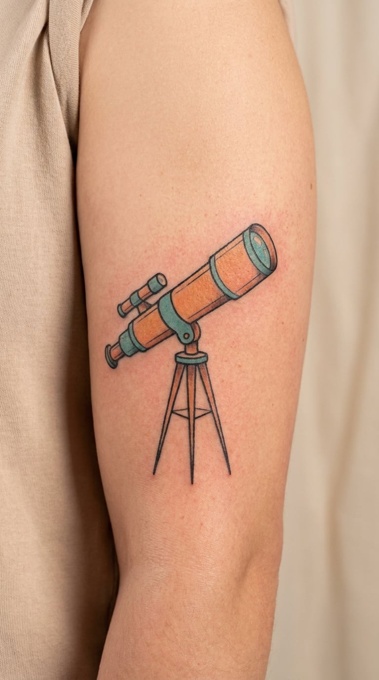 Retro Mid-Century Telescope