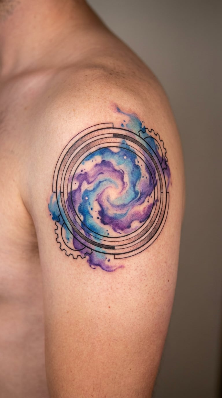 Watercolor Nebula Through the Lens