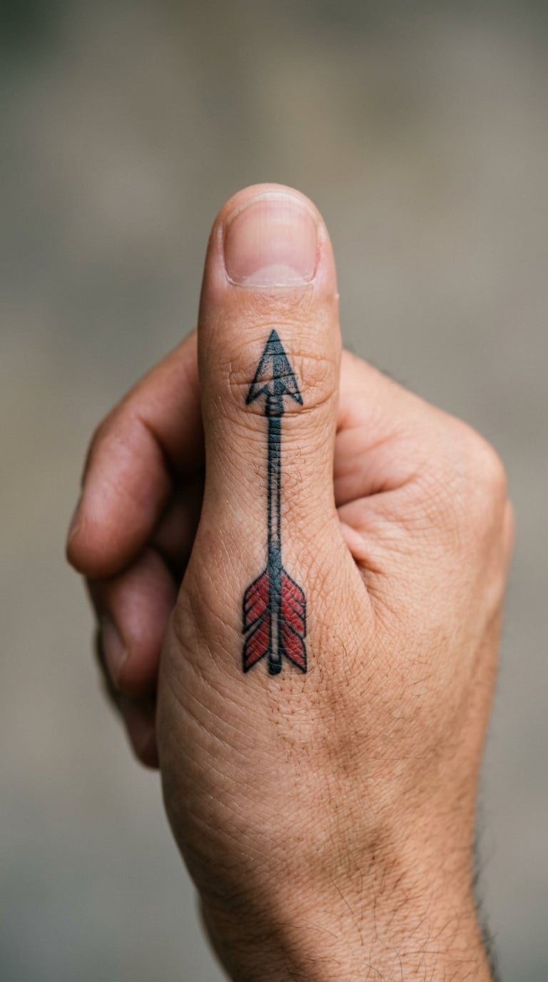 Traditional Arrow With Clean Feathers