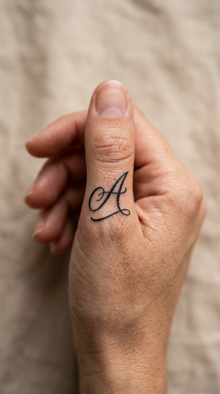 Script Initial With a Clean Underline
