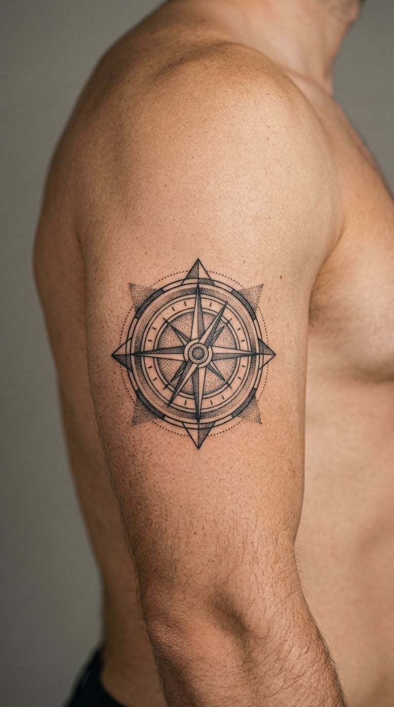 Dotwork Compass