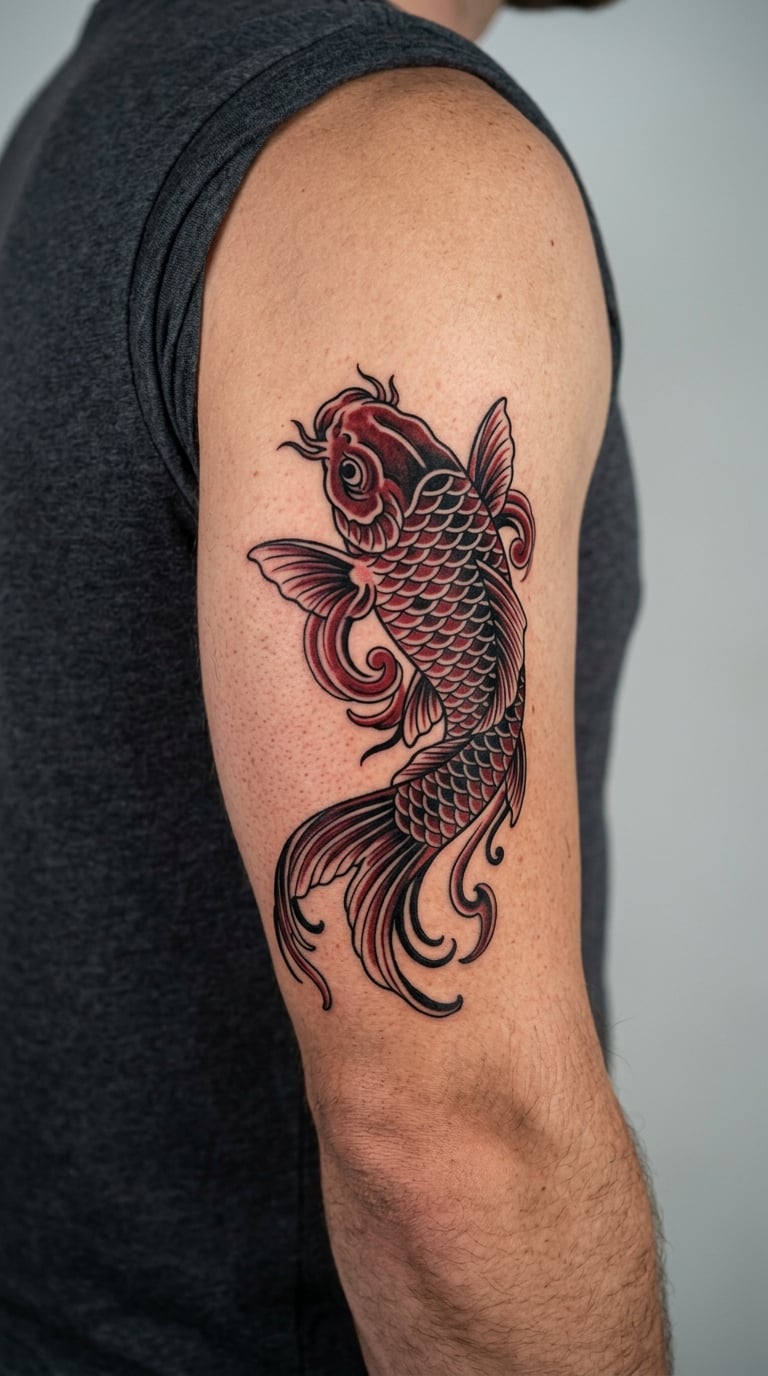 Japanese-Style Koi Fish