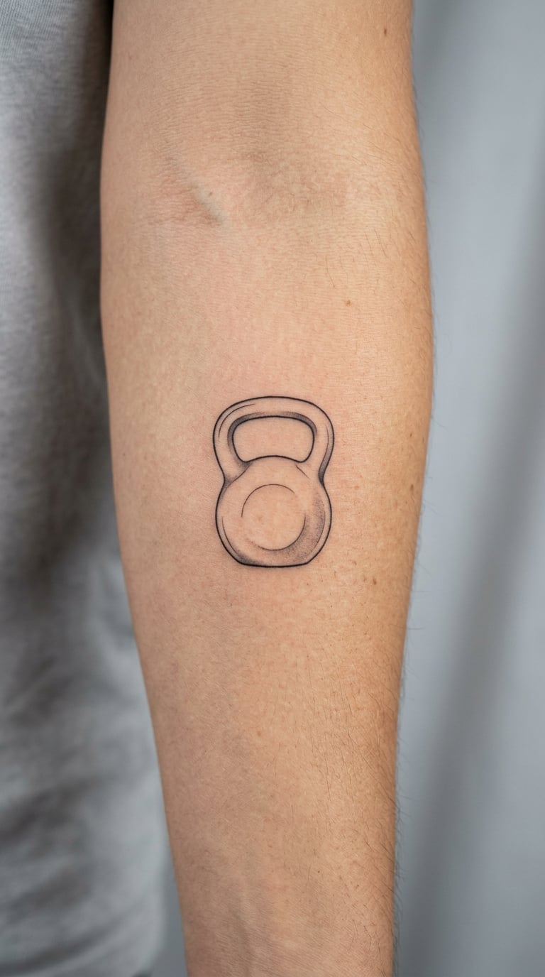 Fine-Line Kettlebell on the Forearm