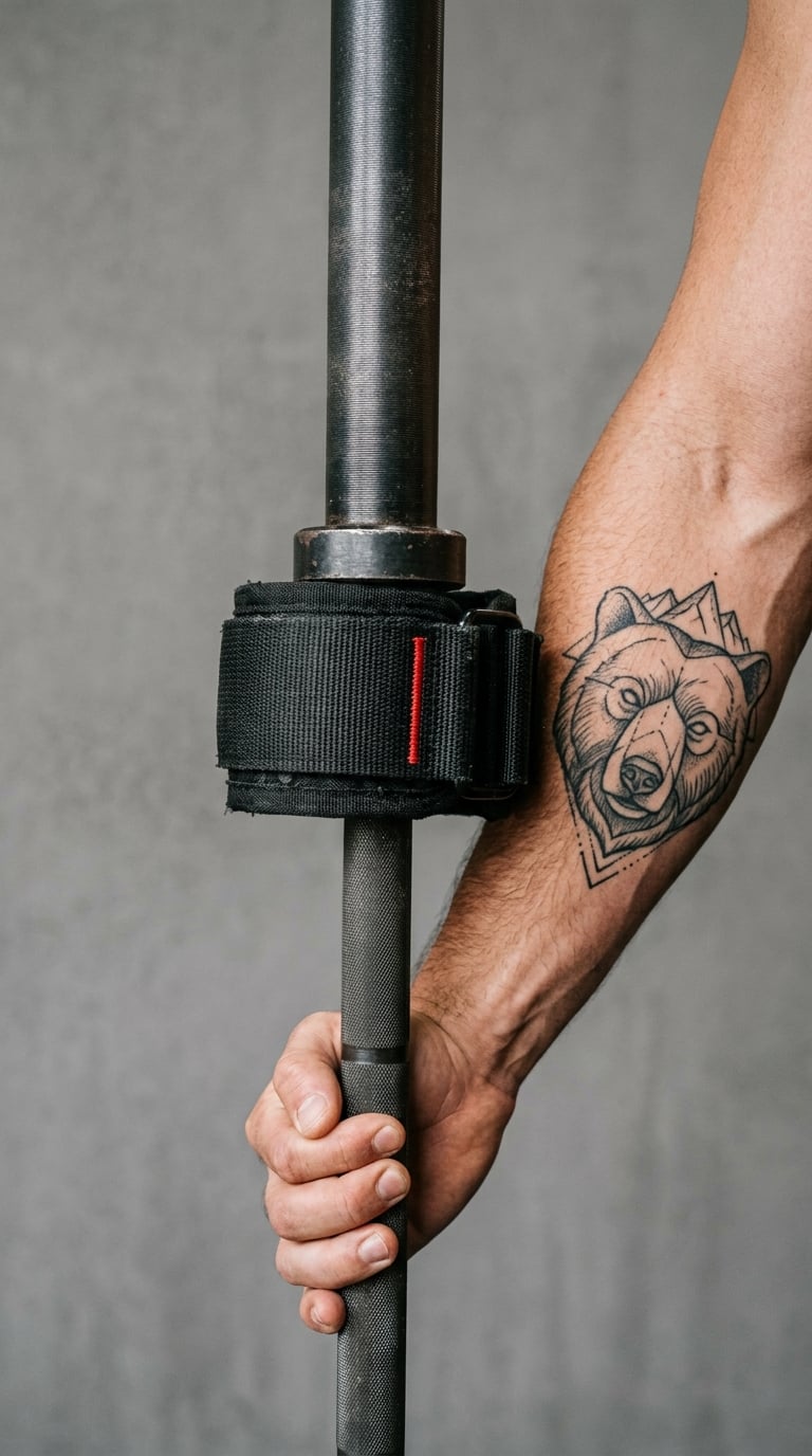 Lifting Belt and Barbell