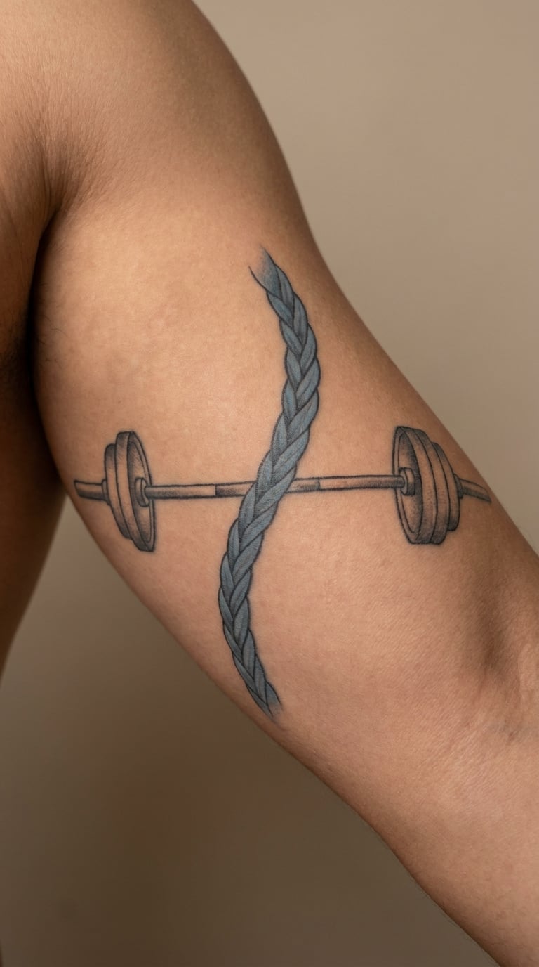 Olympic Bar Clipped at Mid-Cable