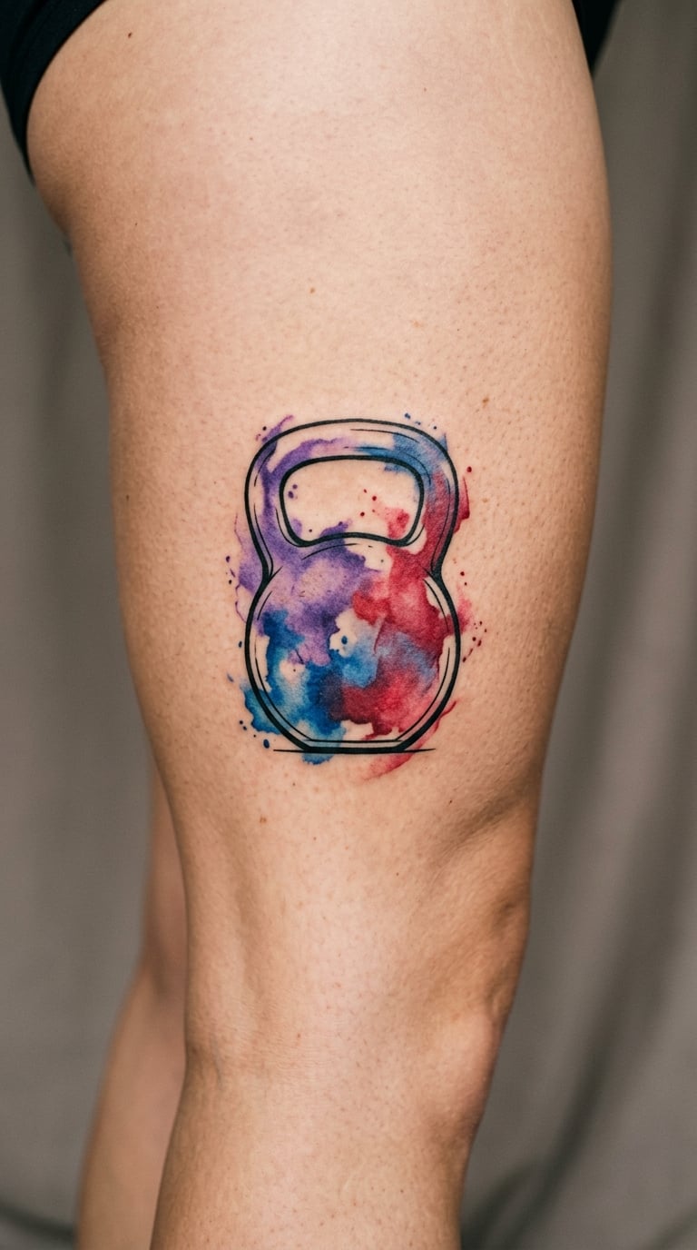 Watercolor Rising Kettlebell