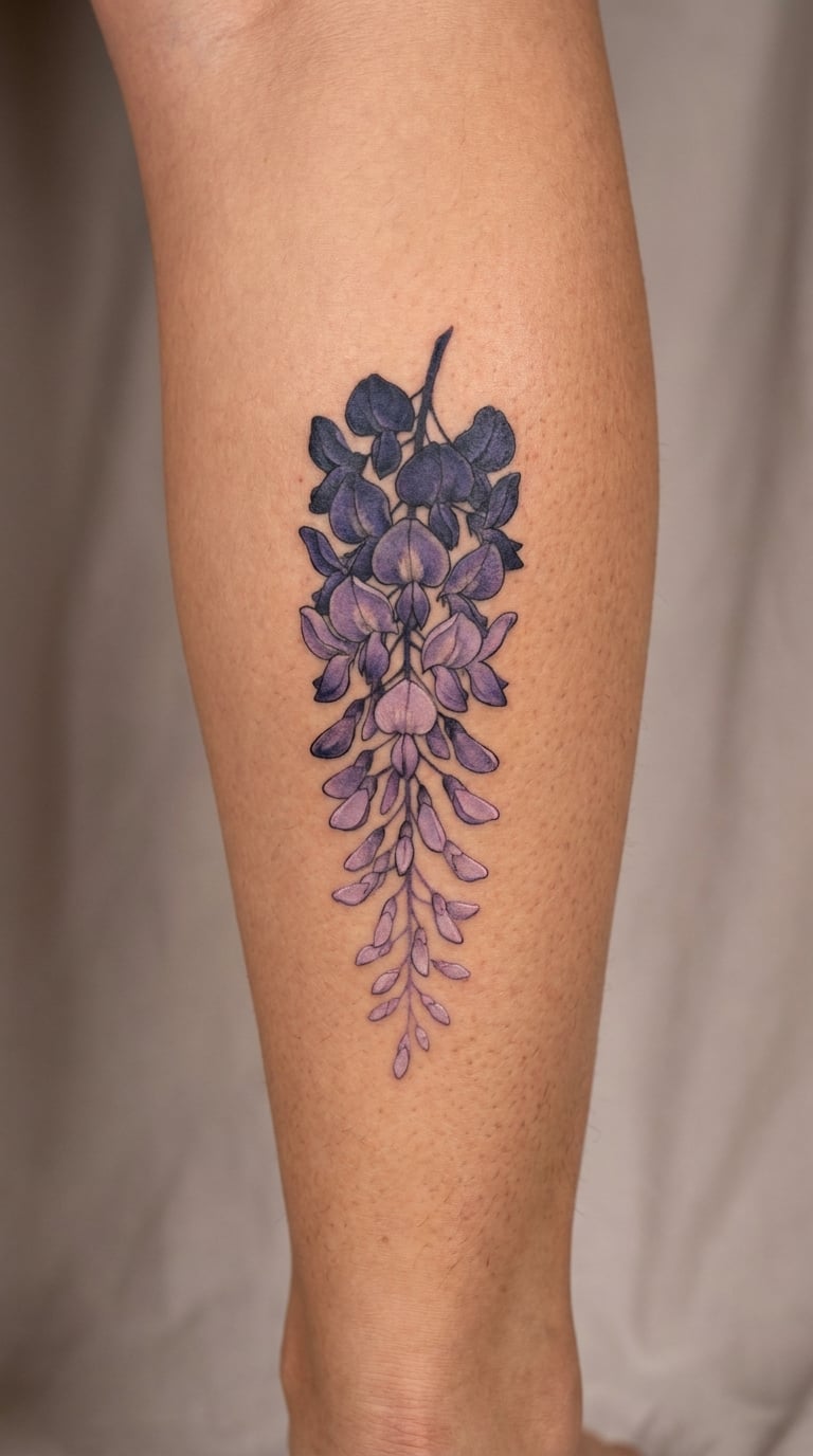 Indigo-to-Lavender Gradient Raceme