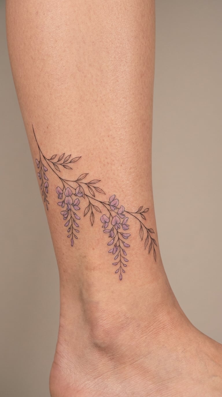Trailing Wisteria Around the Ankle