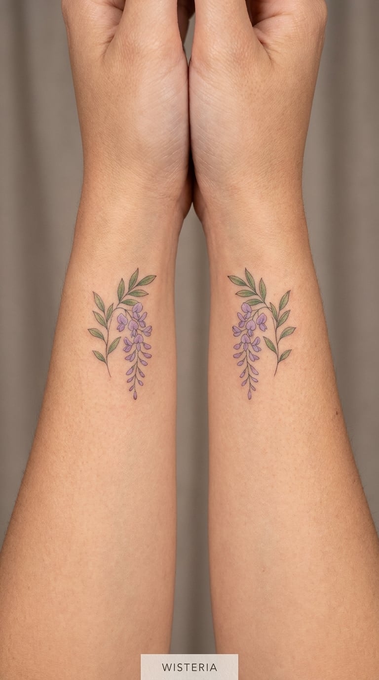 Matching Mini Wisteria Pair