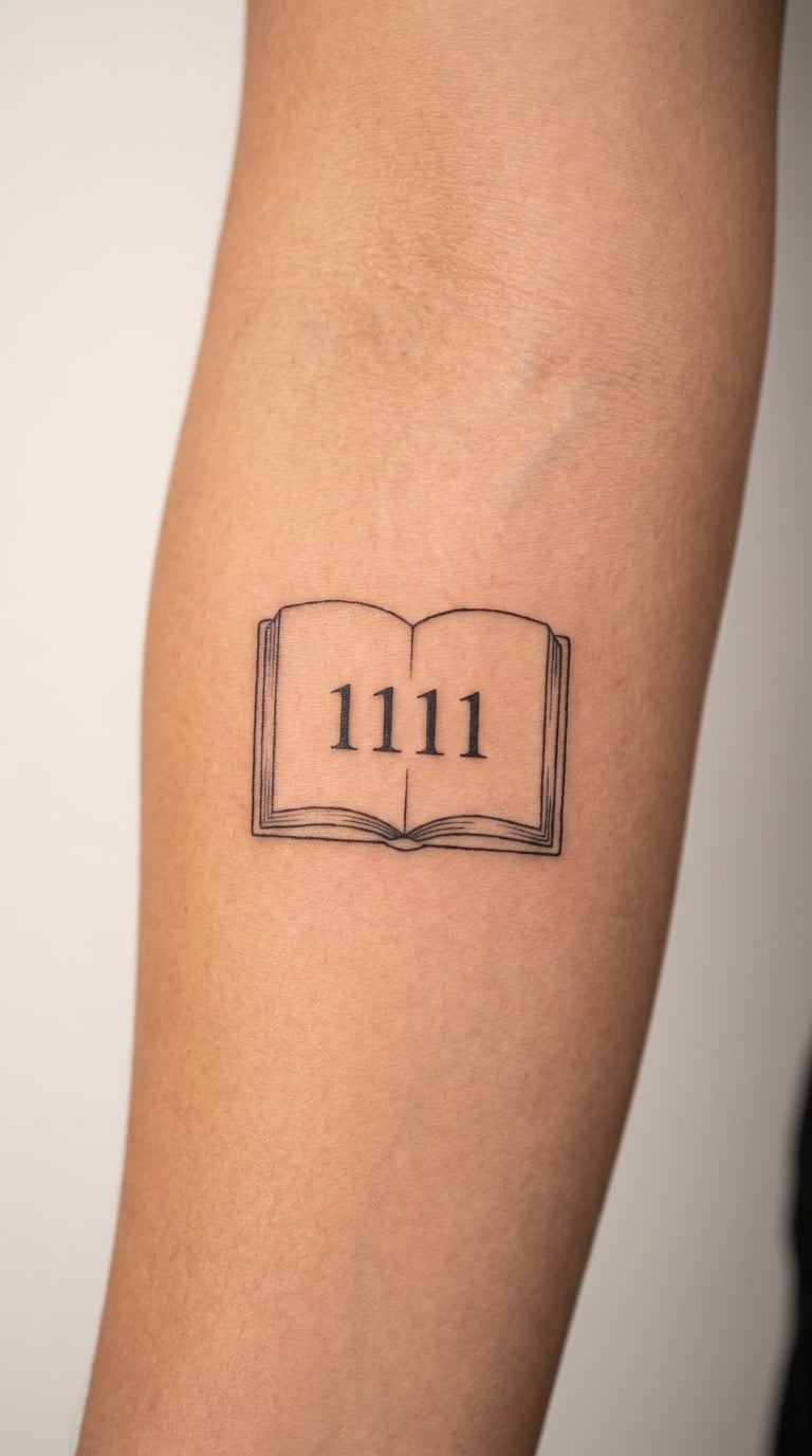 Open Book With 1111