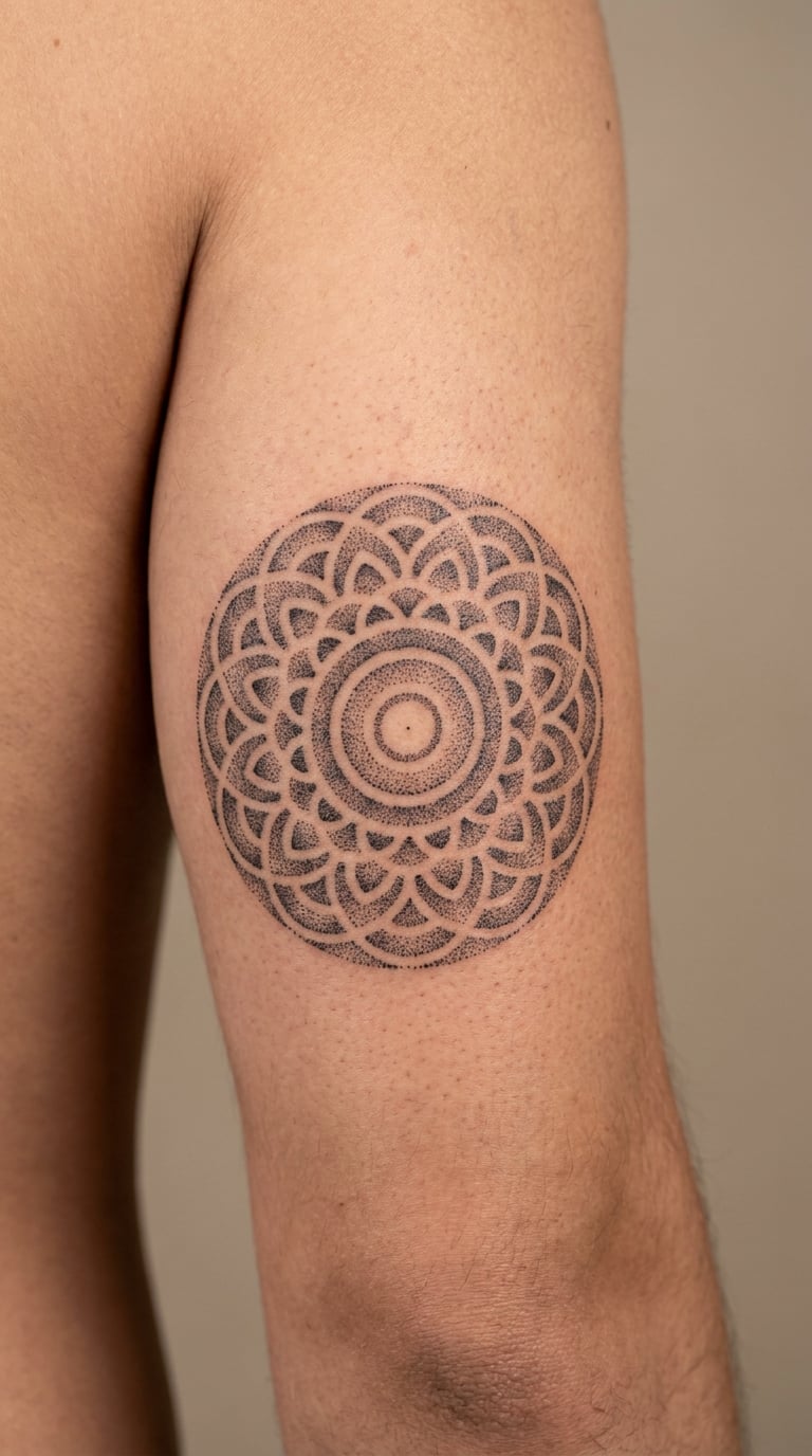 Dotwork 333 Mandala