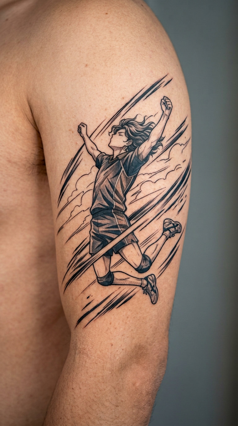 Sports Anime Victory Leap