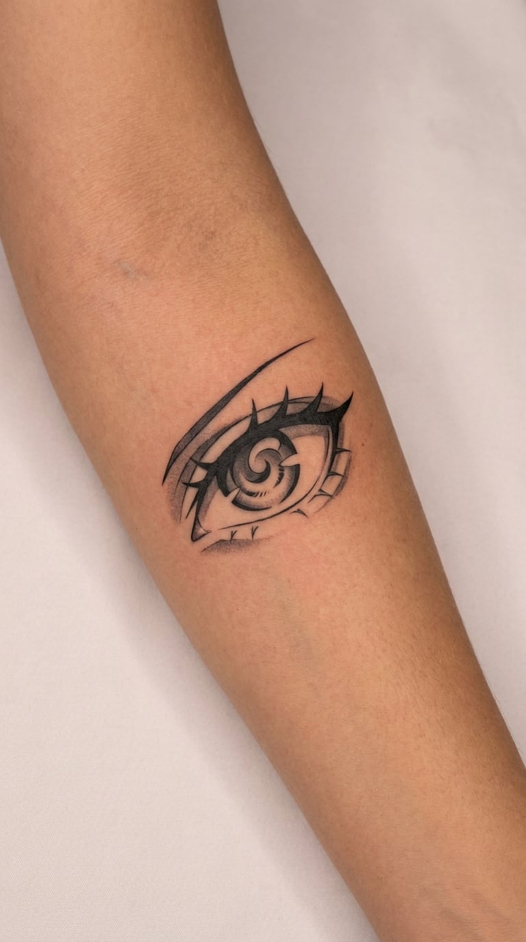 Anime Hero's Determined Eye