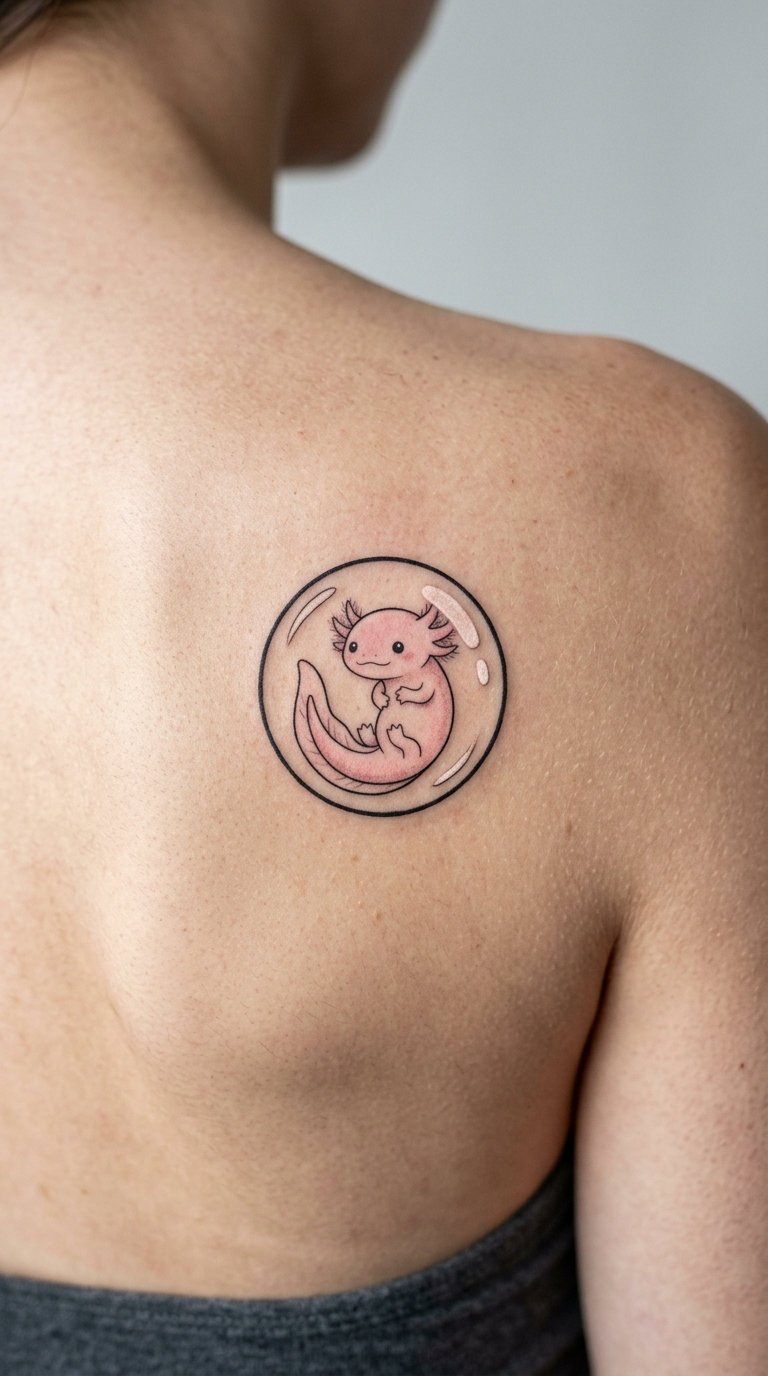 Axolotl in a Bubble