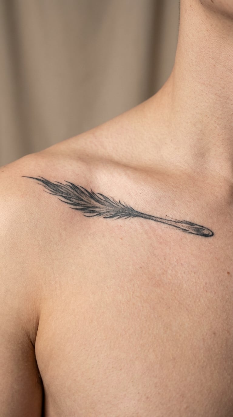 Comet Shooting Across the Collarbone