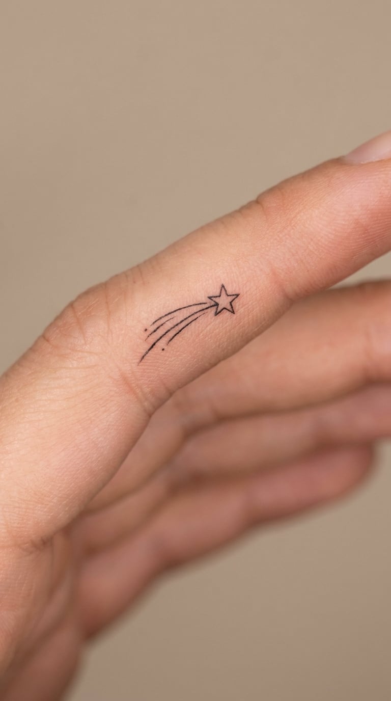 Small Comet Behind the Finger