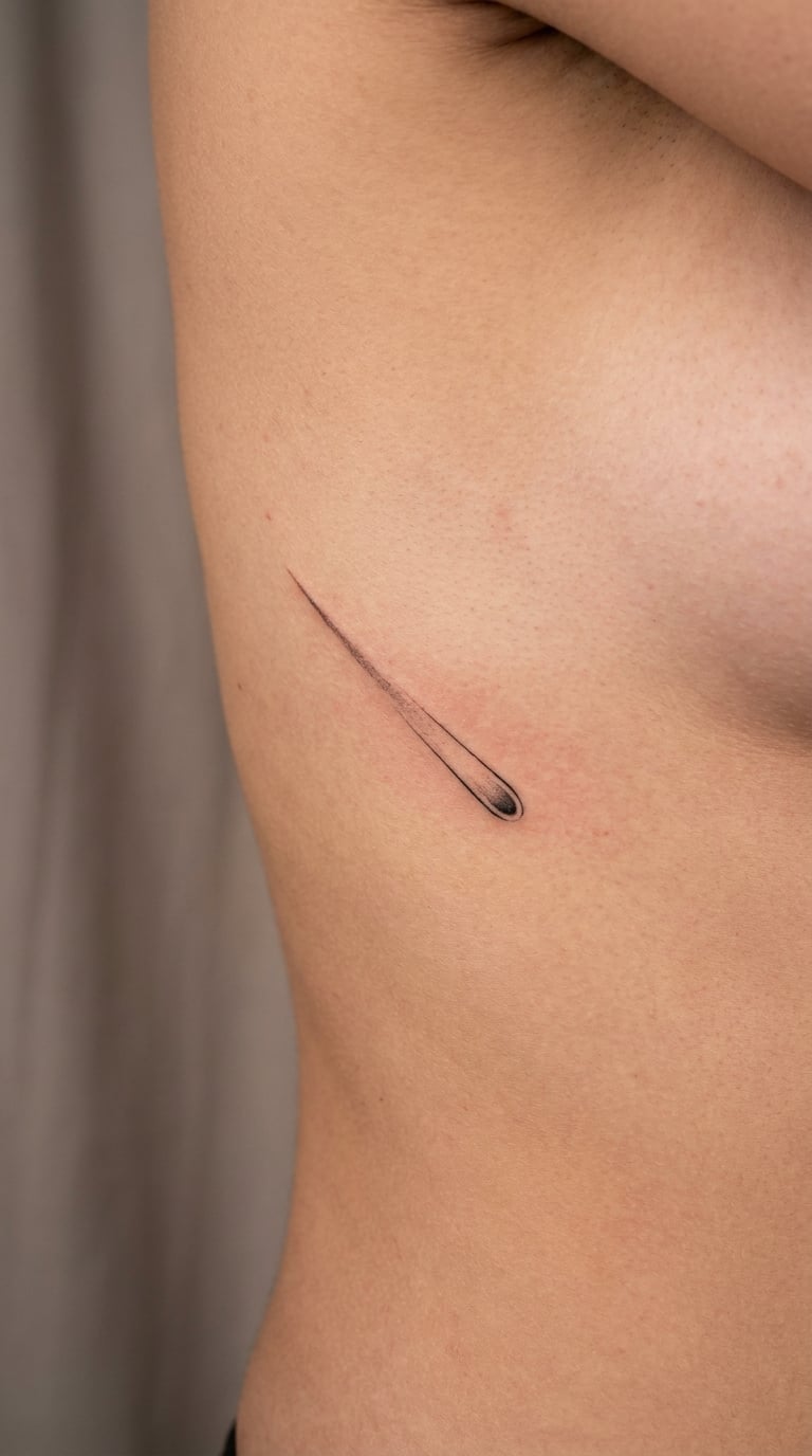 Fine-Line Comet on the Rib