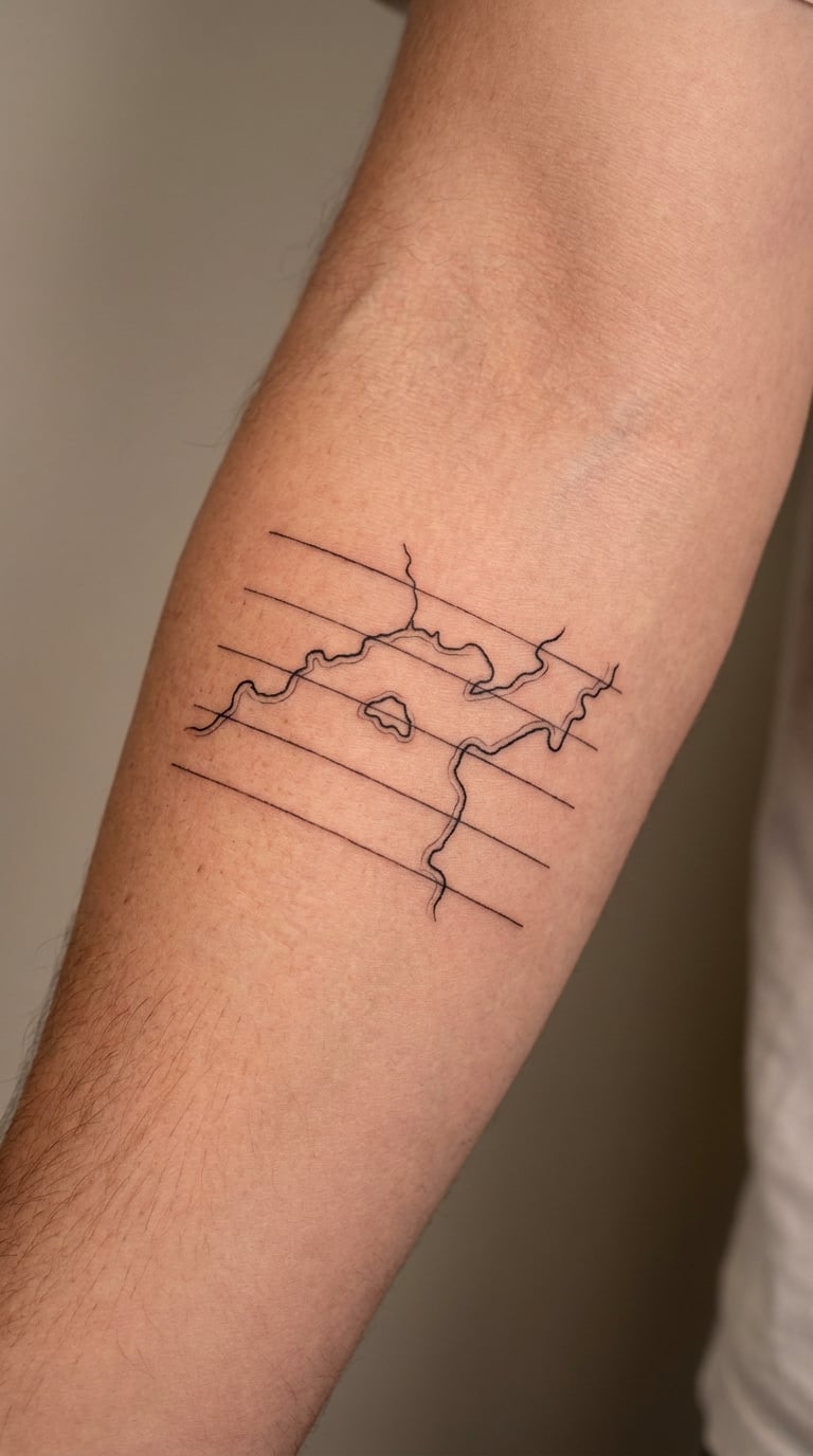 Island Map With Latitude Lines
