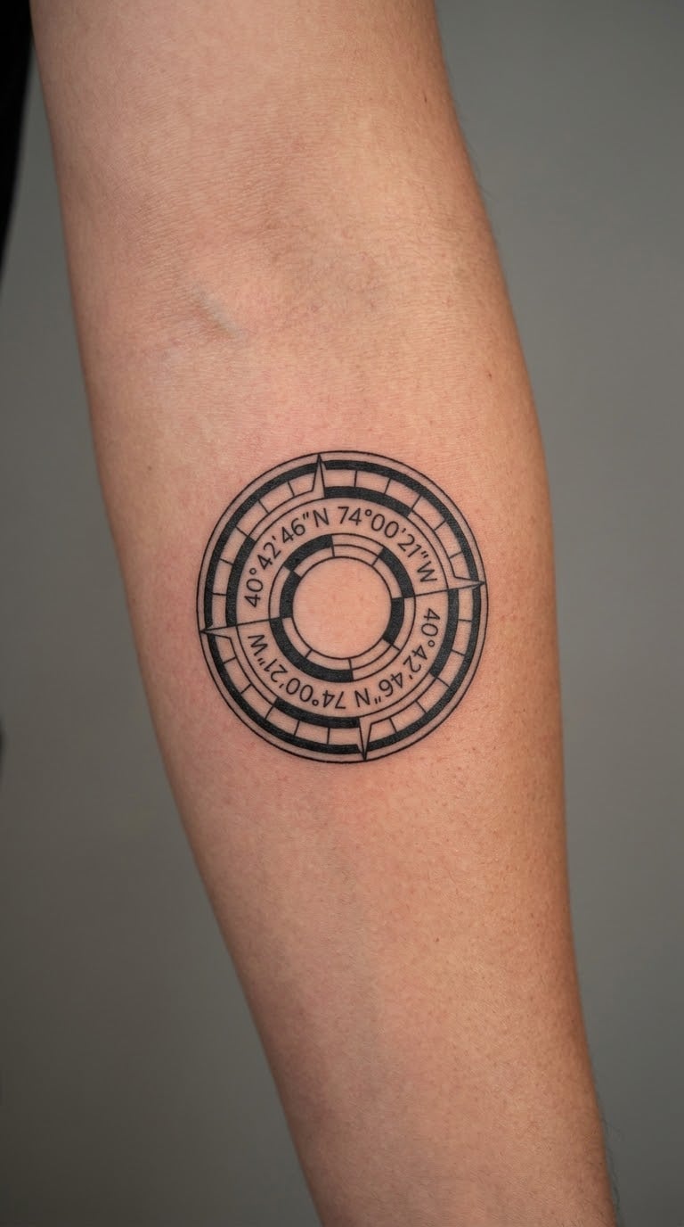 Coordinates in a Blackwork Circle