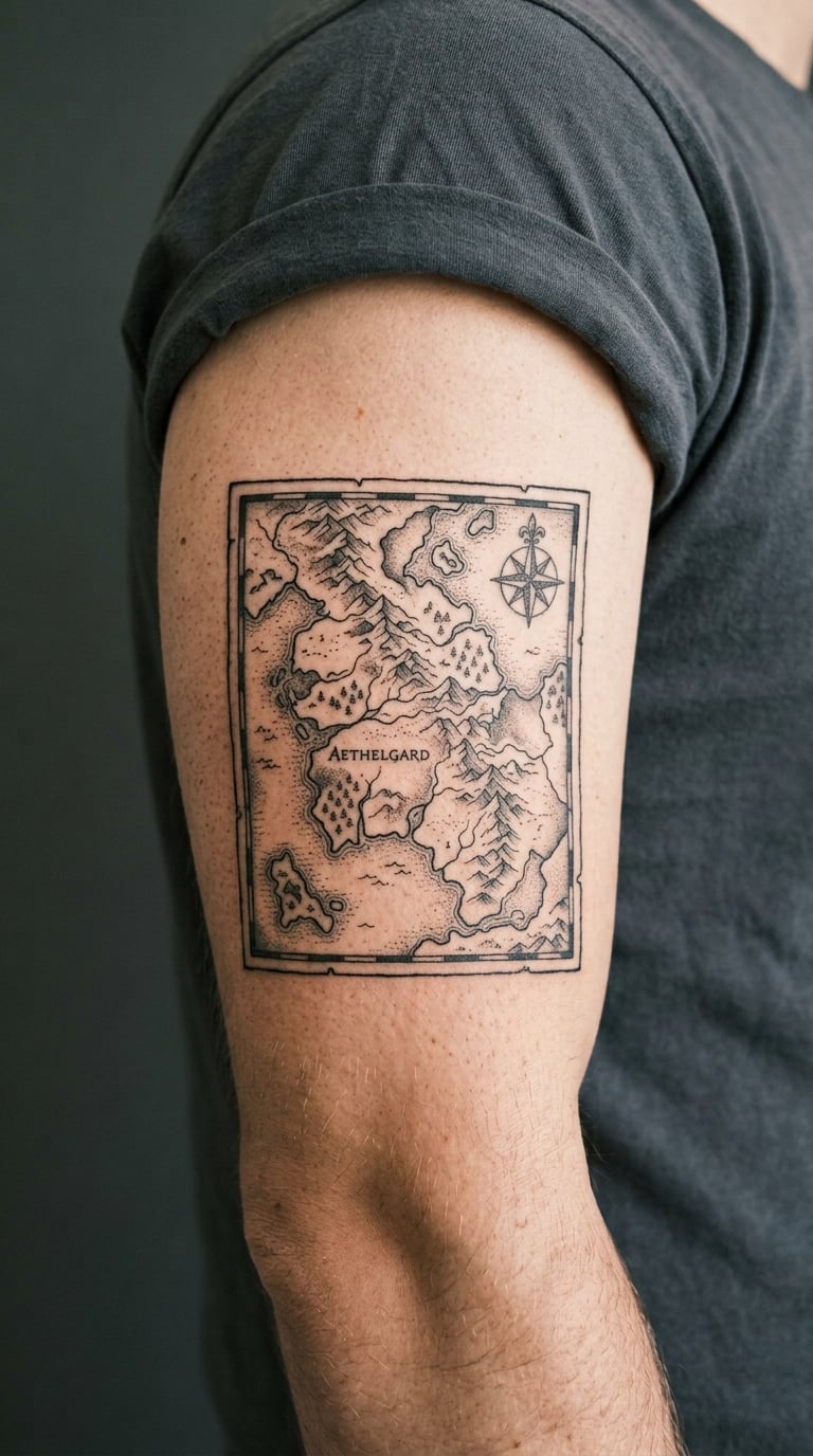 Vintage Atlas Map