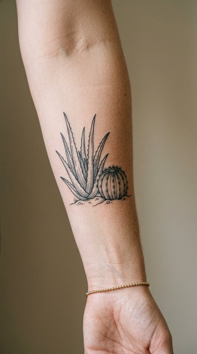 Aloe-Inspired Desert Botanical Pair