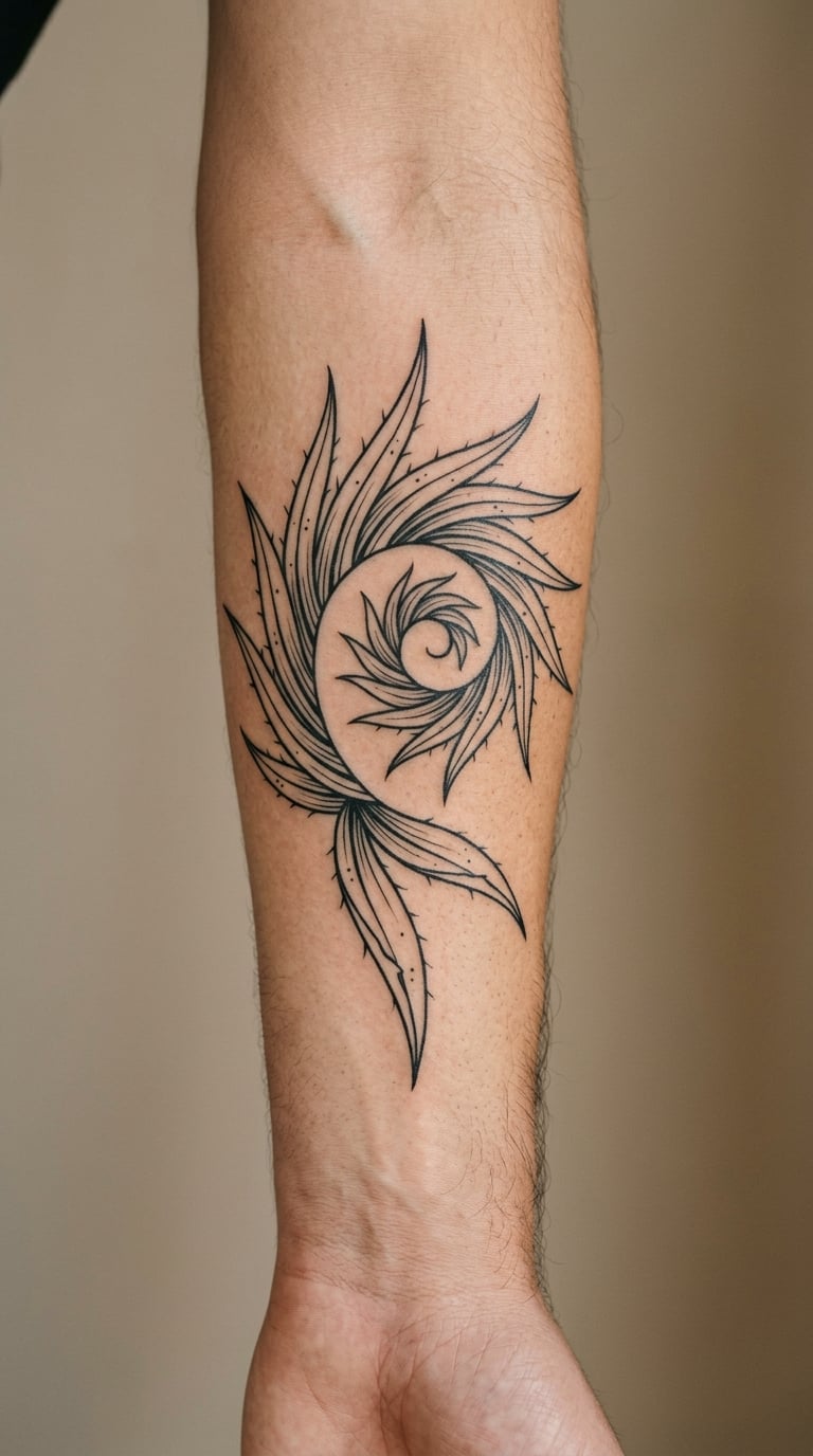 Century Plant Spiral Design