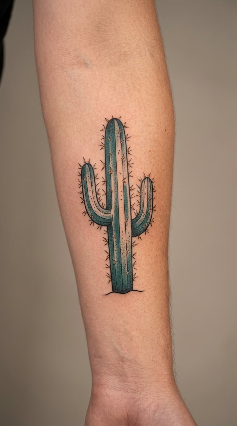 Two-Color Southwestern Saguaro