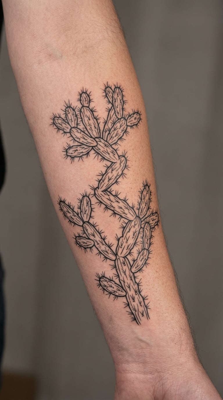 Twisted Jumping Cactus Linework