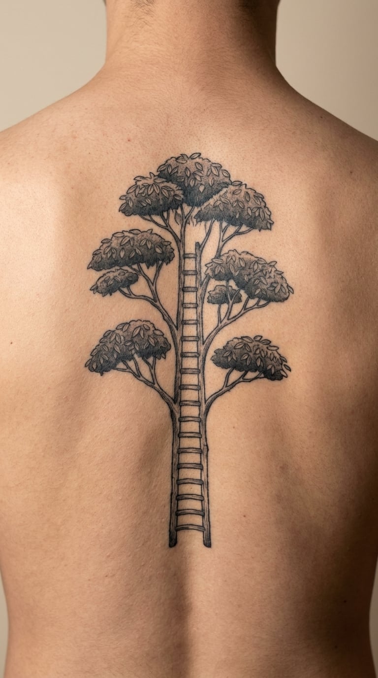 Eucalyptus Tree Ladder on the Spine