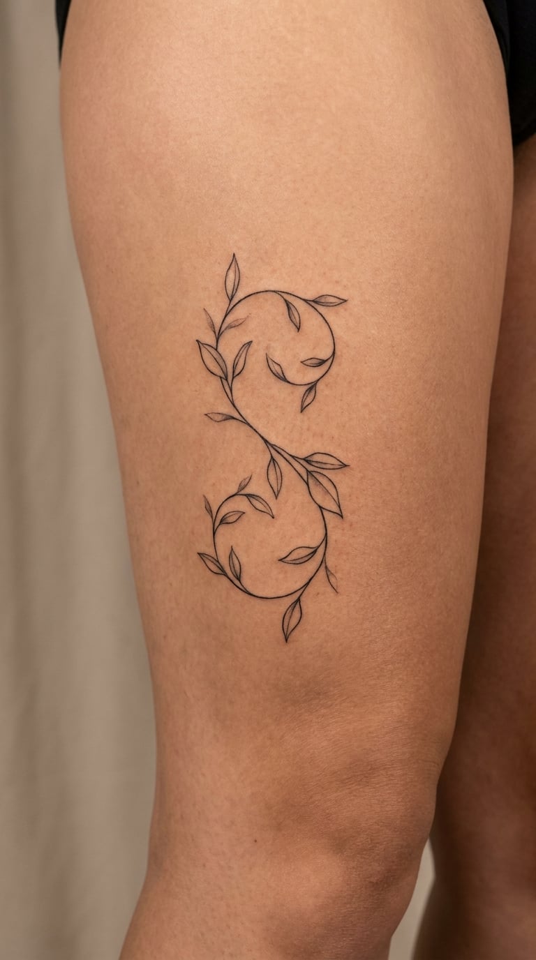 Eucalyptus Snake Vine on the Leg