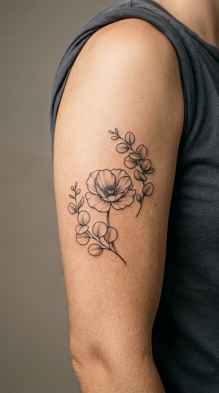 Eucalyptus and Poppy Botanical Pairing