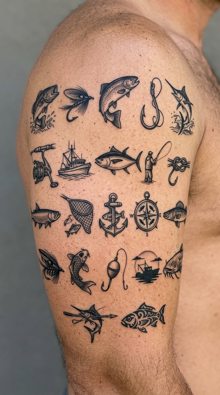 22 Fishing Tattoo Ideas for Men: Quick Guide