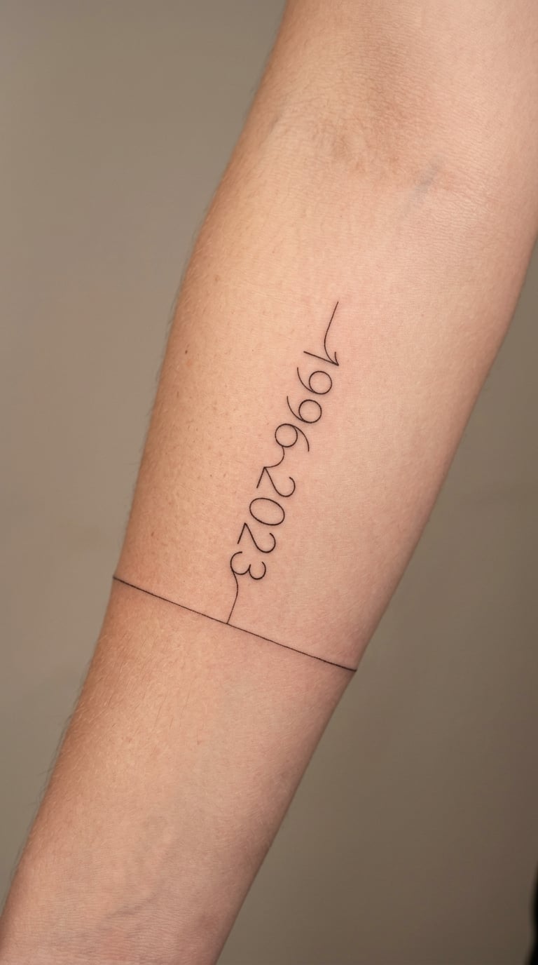 Minimalist Number and Line Wrap