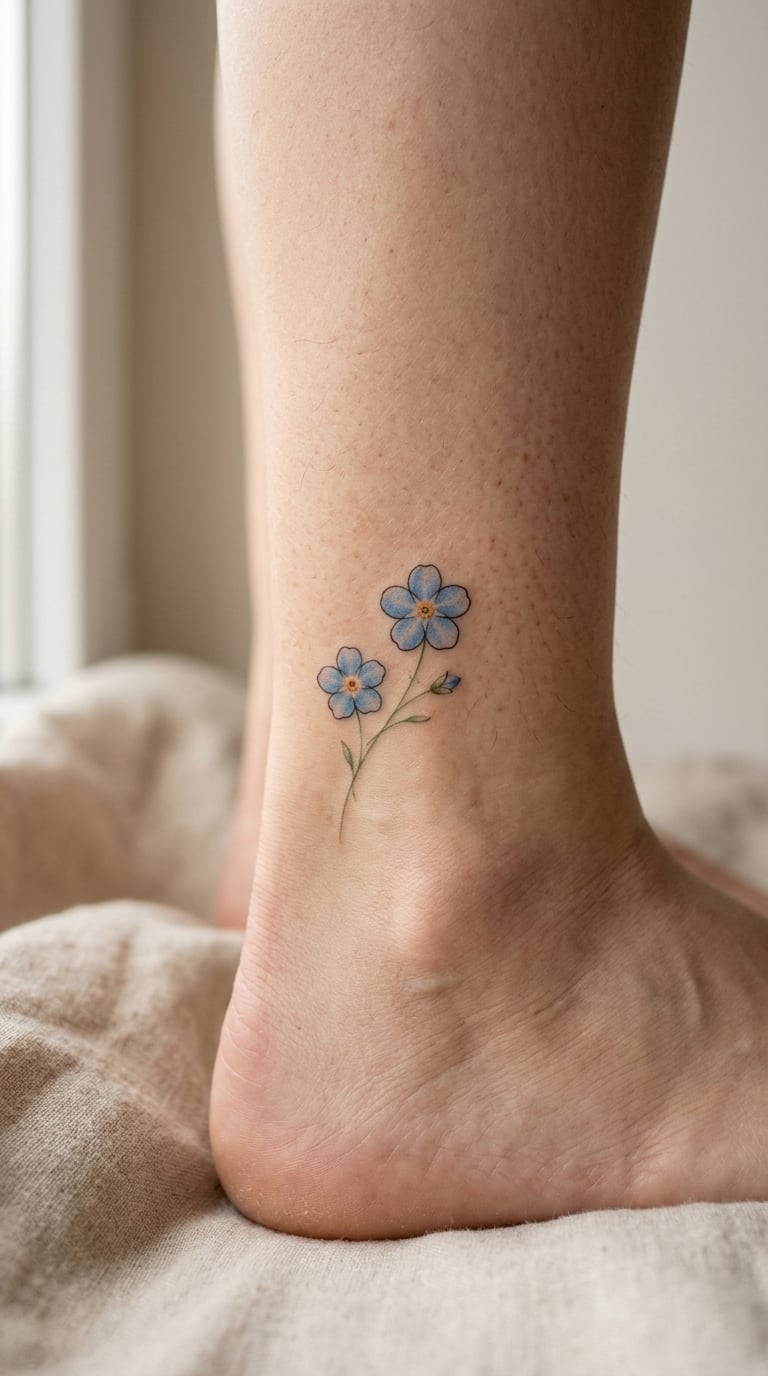 Ankle Forget-Me-Not Pair