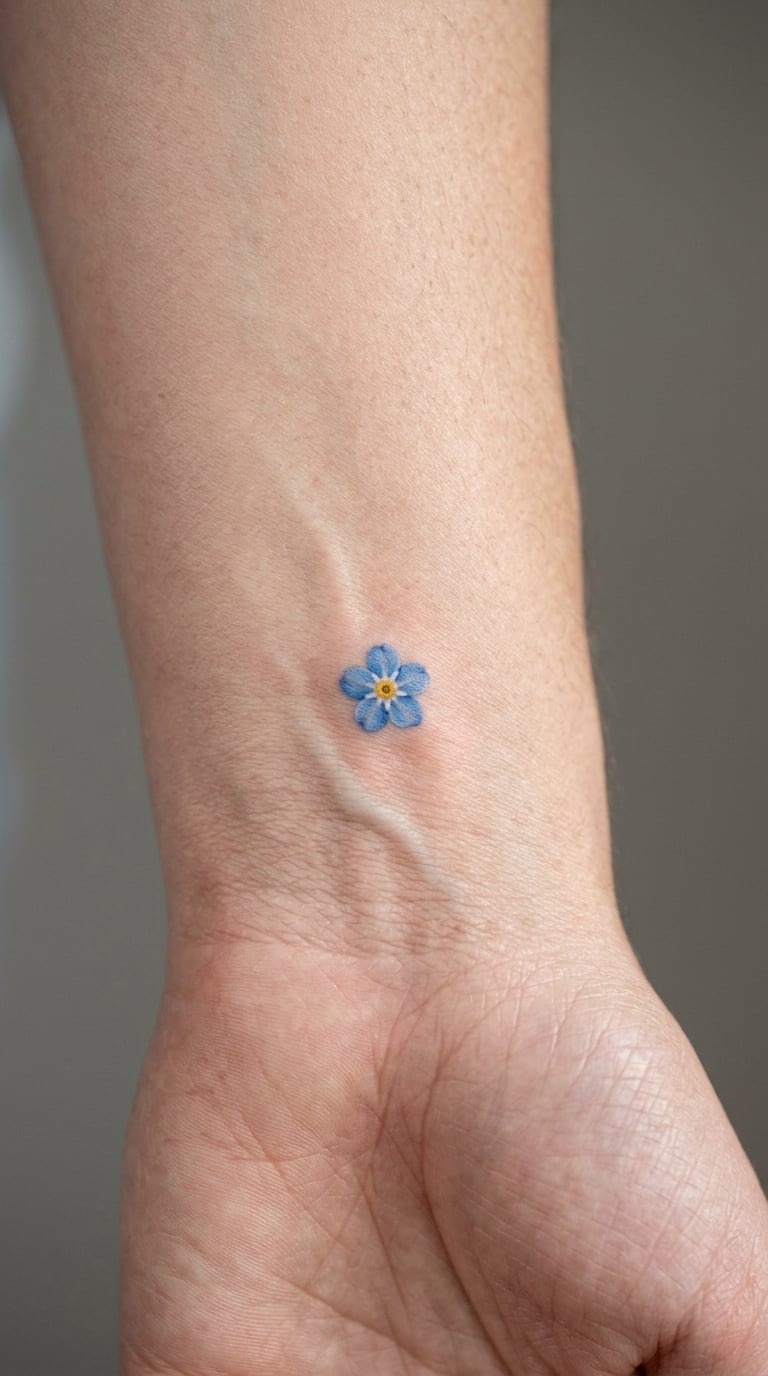 Micro-Realism Blue Forget-Me-Not