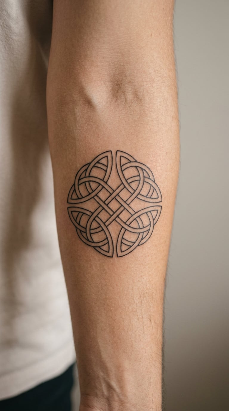 Interlaced Celtic Endless Knot