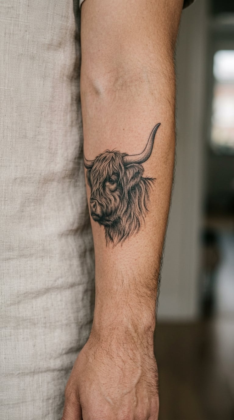Highland Cow Portrait