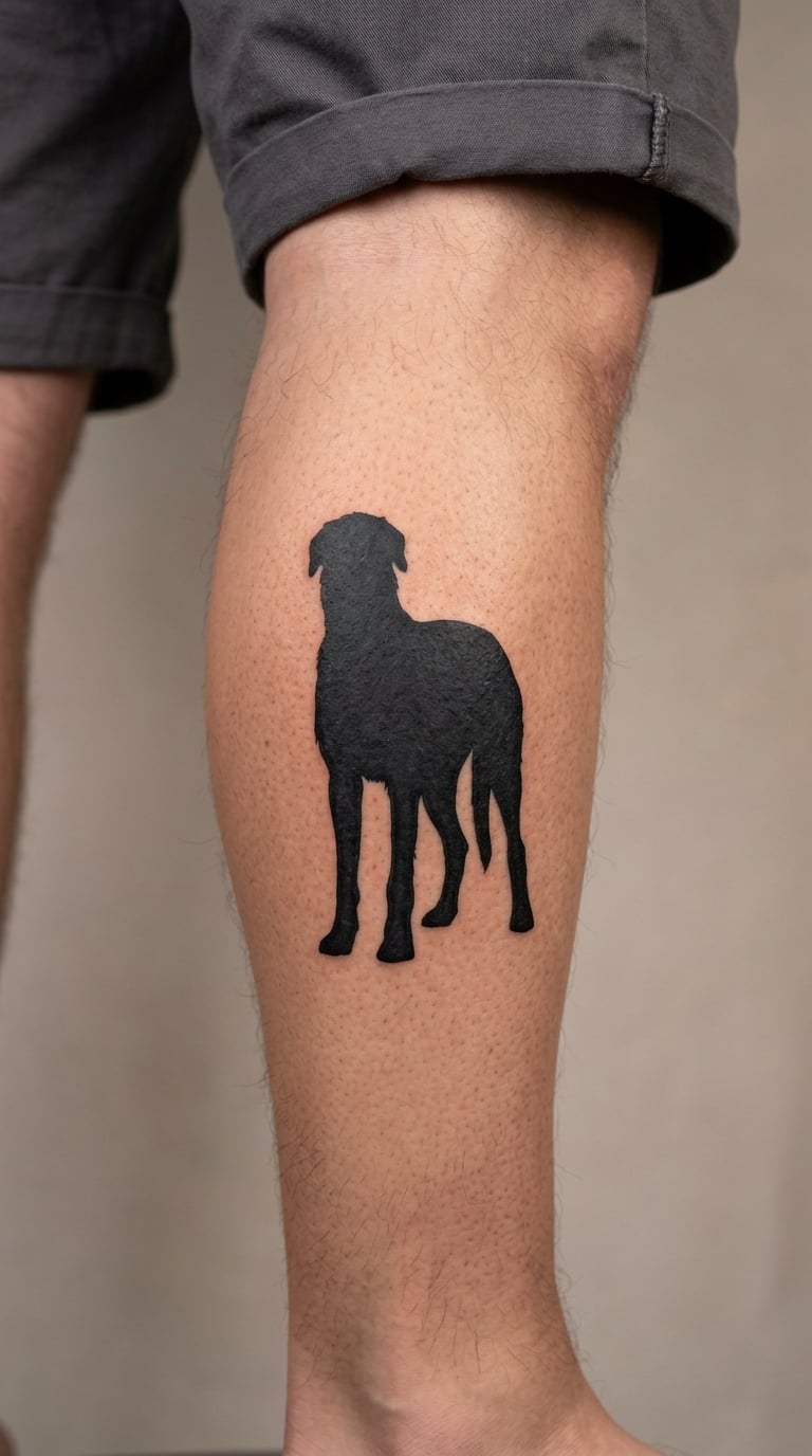 Irish Wolfhound Minimal Silhouette