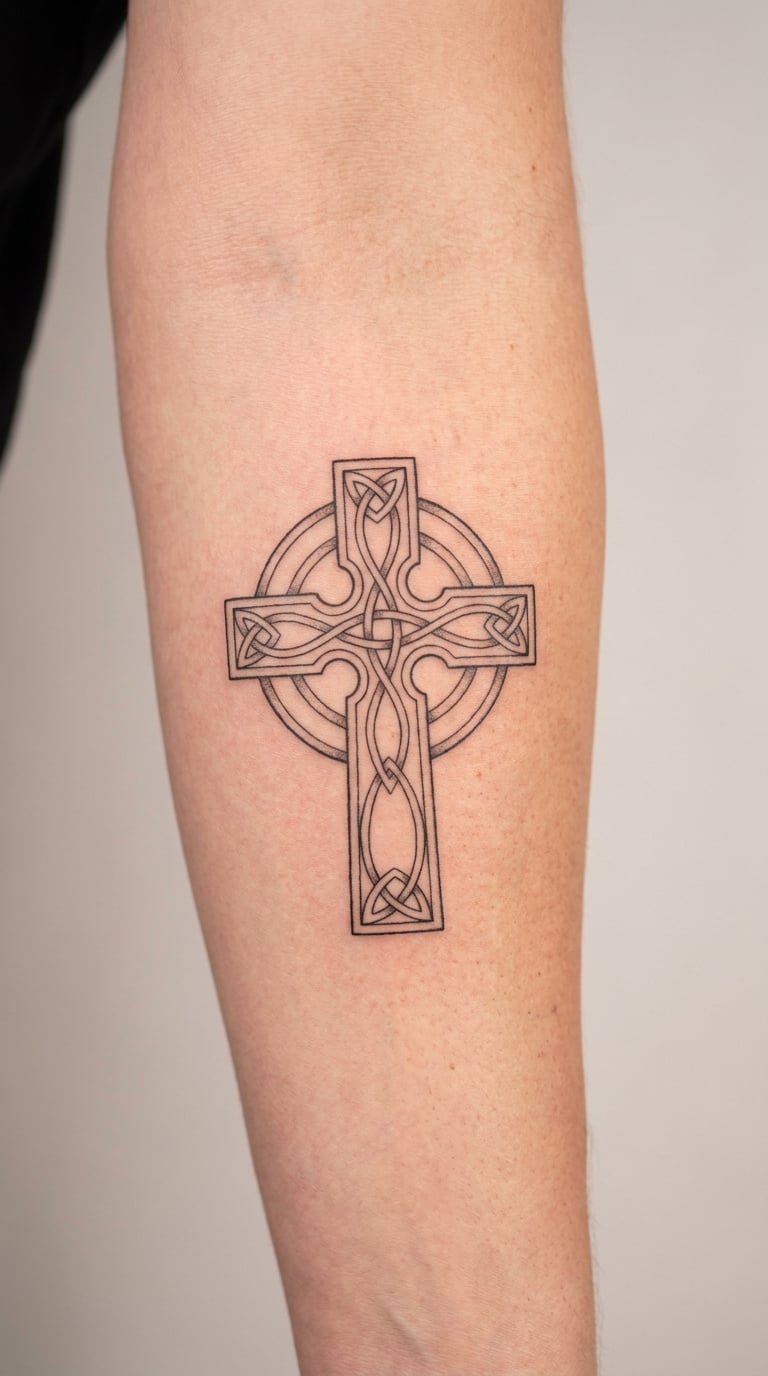Celtic Cross with Openwork Detail