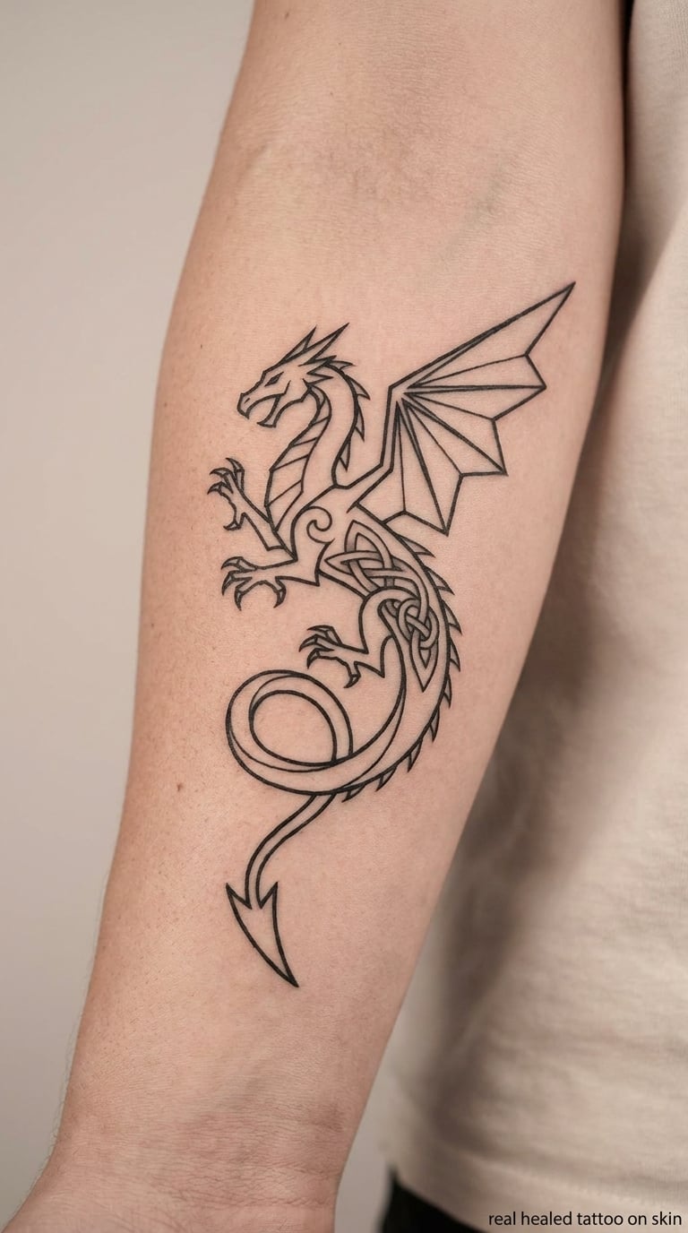 Stylised Celtic Dragon