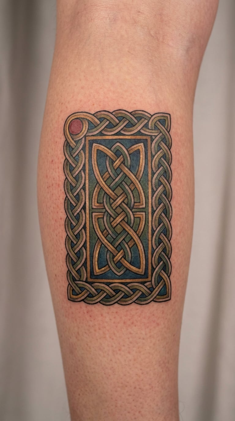 Illuminated Manuscript-Inspired Panel