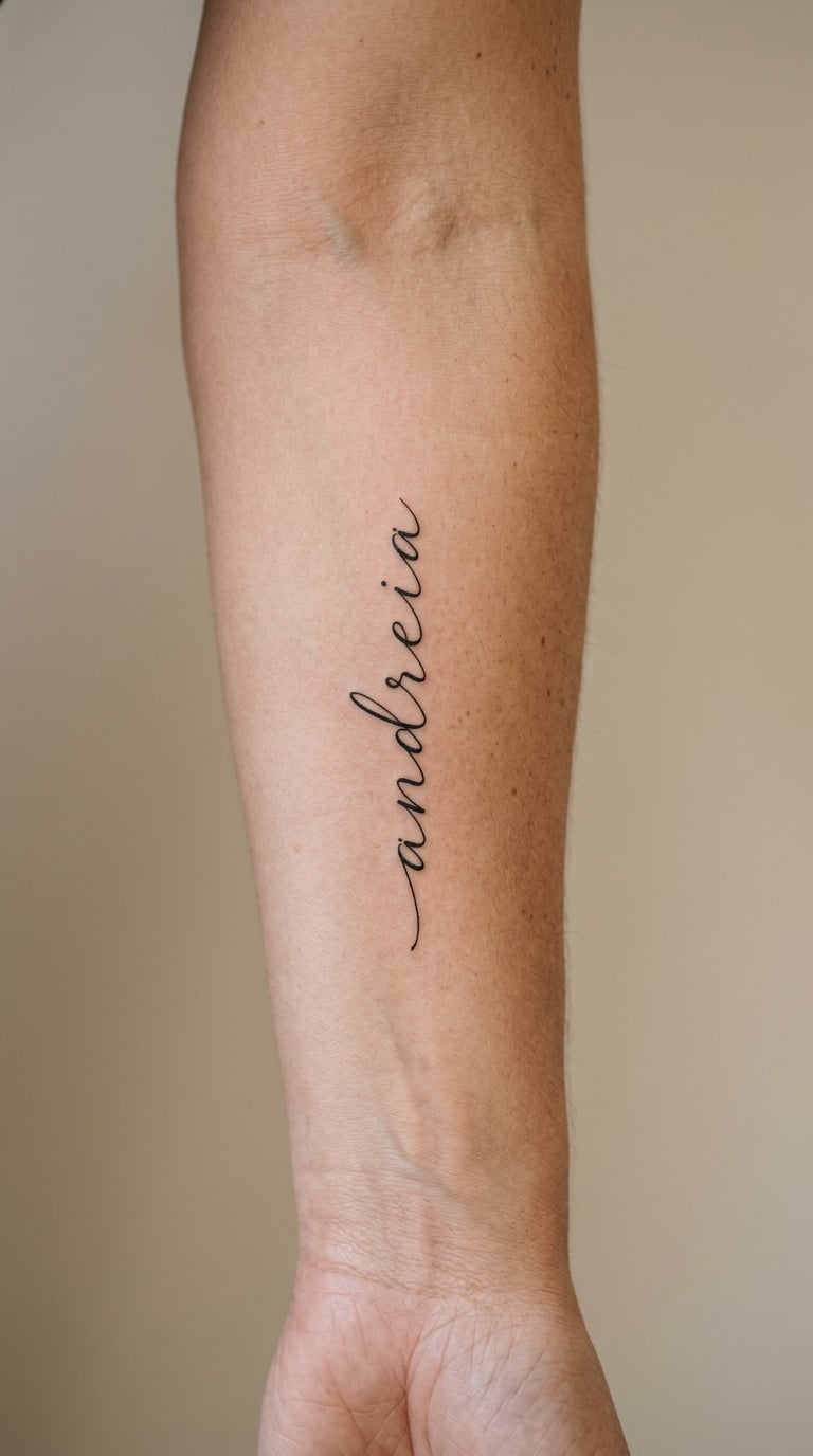 Andreia in Fine-Line Script
