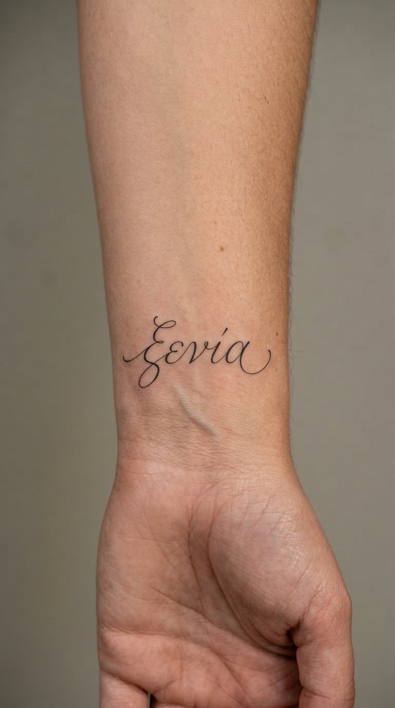 Xenia in Fine-Line Calligraphy