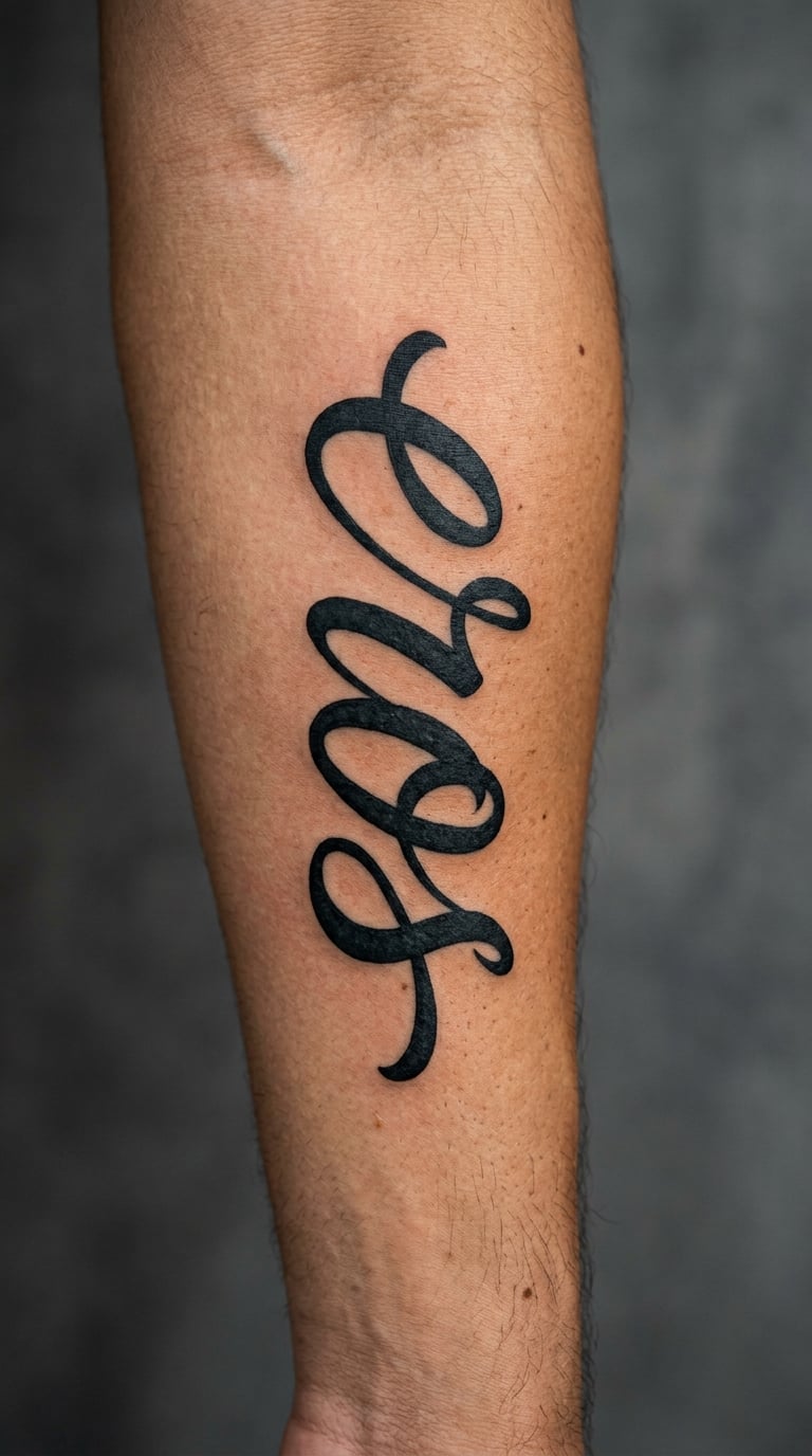 Eros in Flowing Blackwork