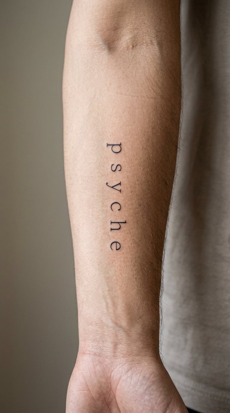 Psyche in Minimal Line Art